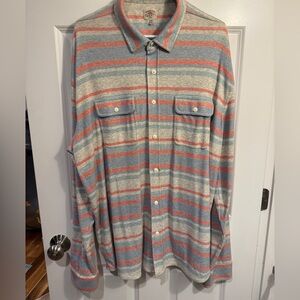 Faherty Legends Brushed Knit Button Up